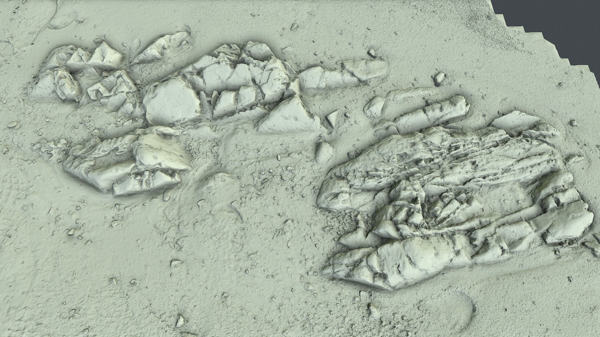 Photoscan Beach Rock 0009 only HighPoly Mesh 16K Texture 3D model_3