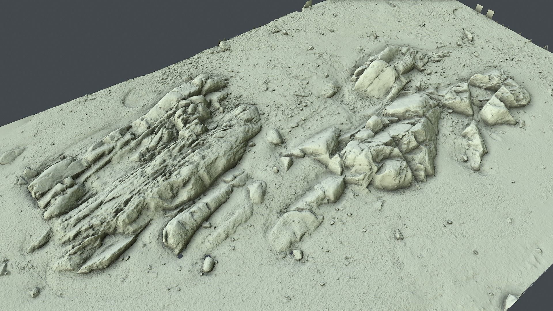 Photoscan Beach Rock 0009 only HighPoly Mesh 16K Texture 3D model_5
