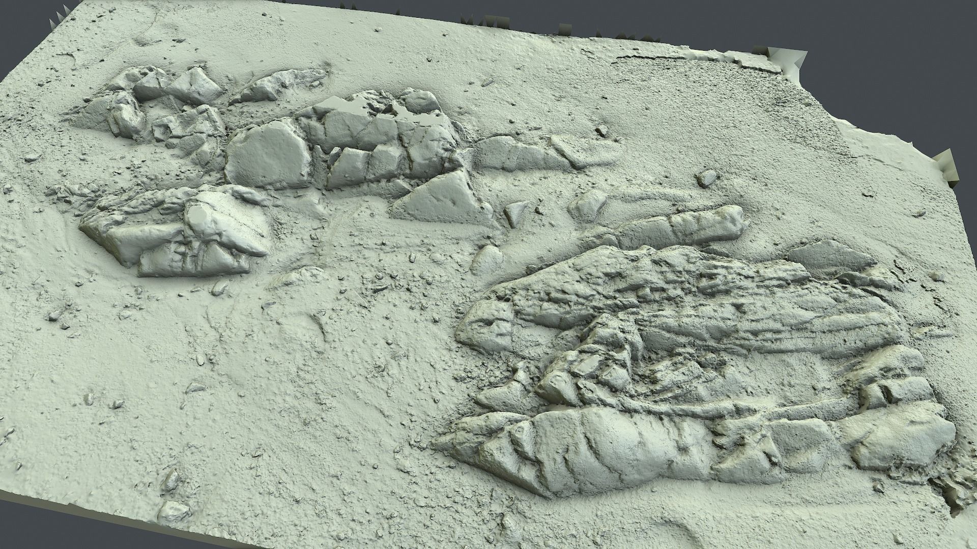 Photoscan Beach Rock 0009 only HighPoly Mesh 16K Texture 3D model_1