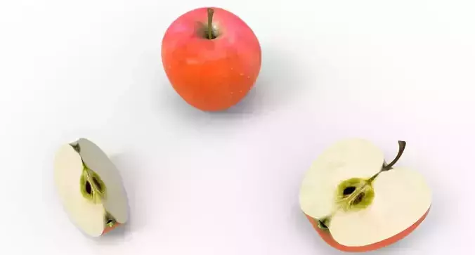 Apple with slice taken out of it