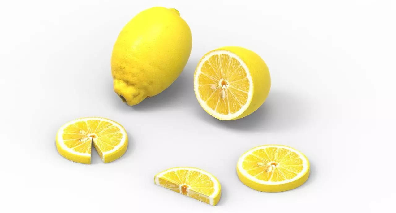 lemon Low-poly 3D model