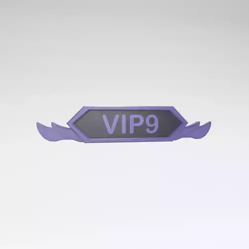 Game VIP Symbol v3 003 Low-poly 3D model