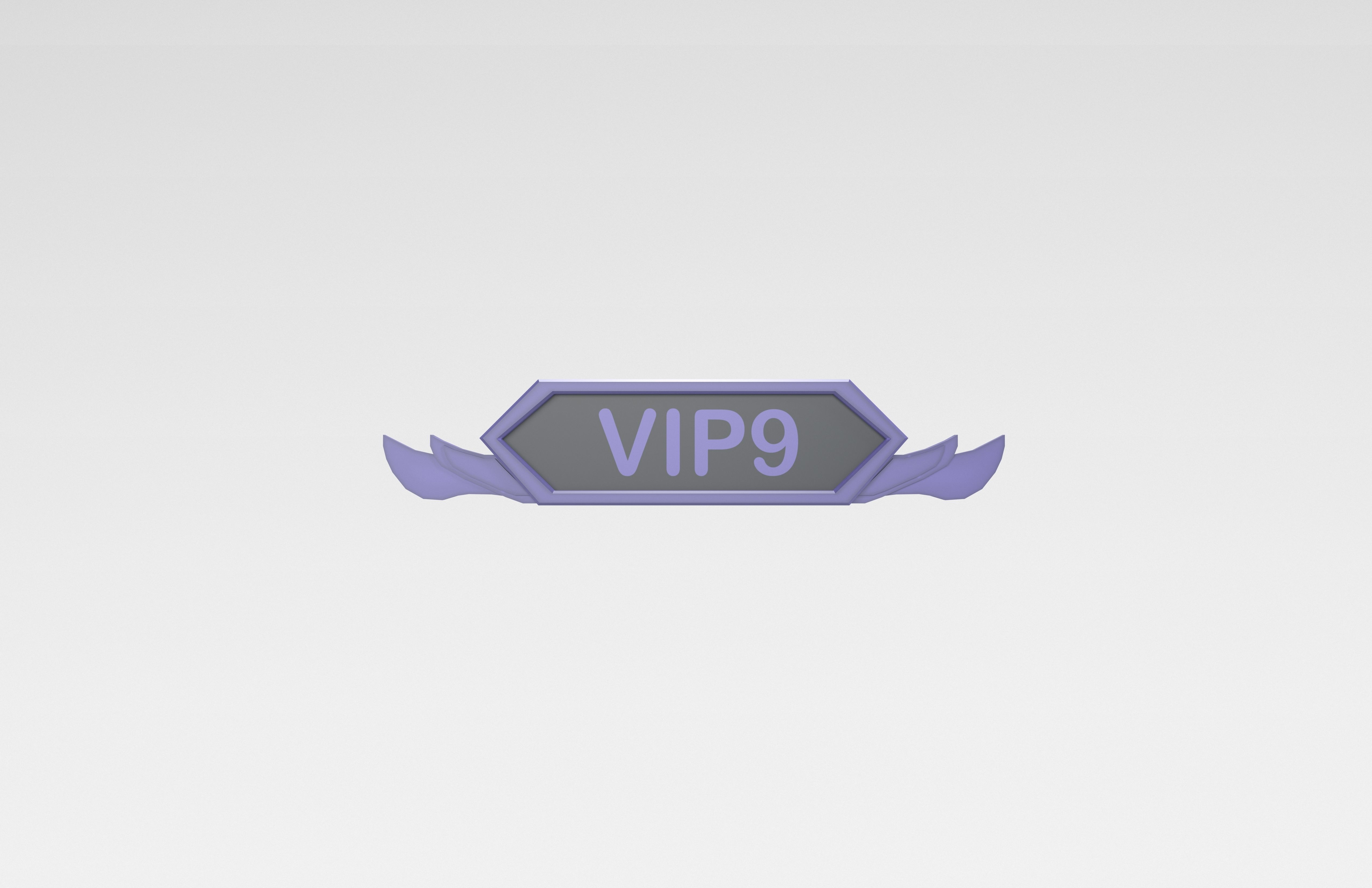 Game VIP Symbol v3 003 Low-poly 3D model_1