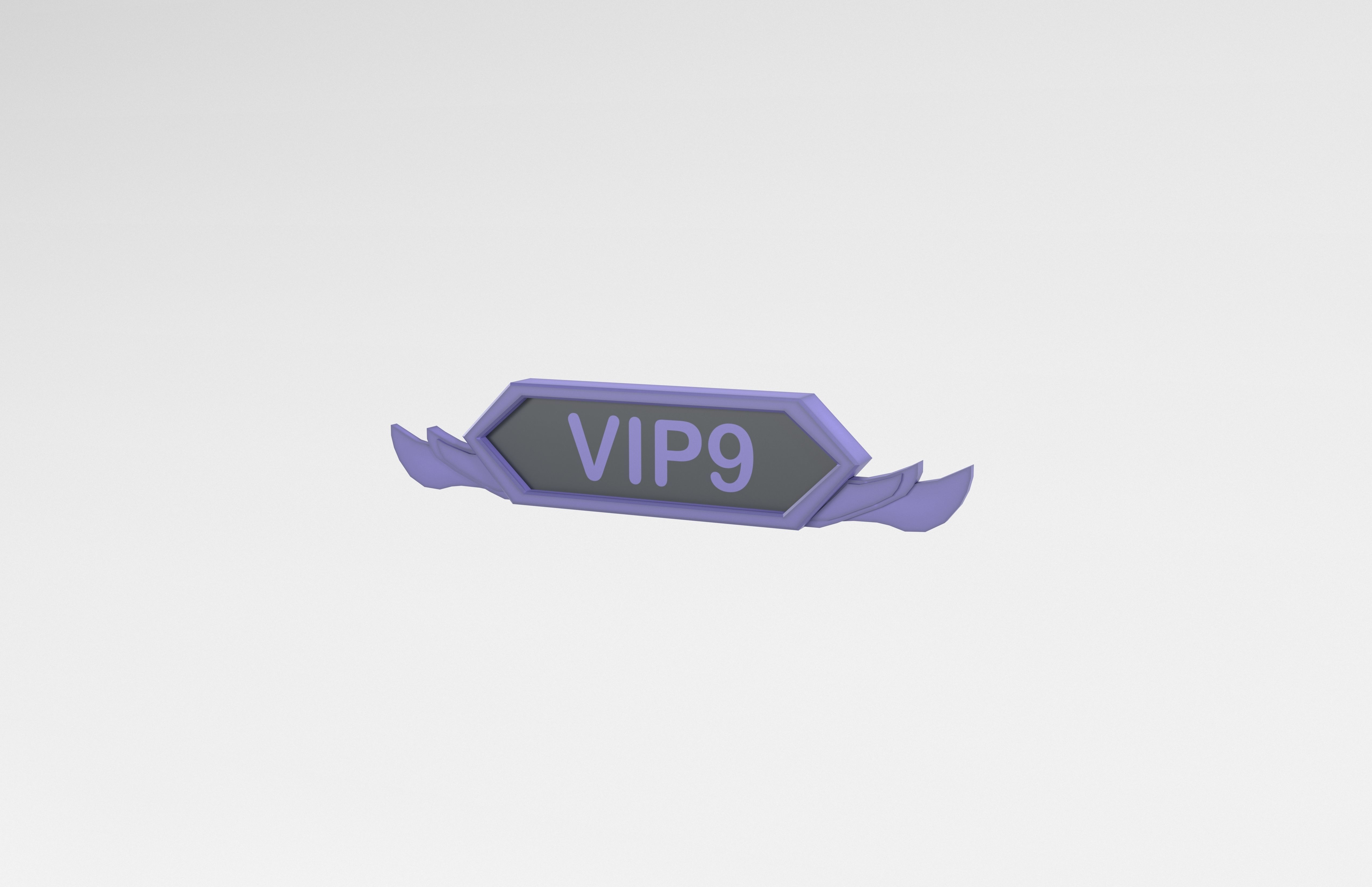 Game VIP Symbol v3 003 Low-poly 3D model_2