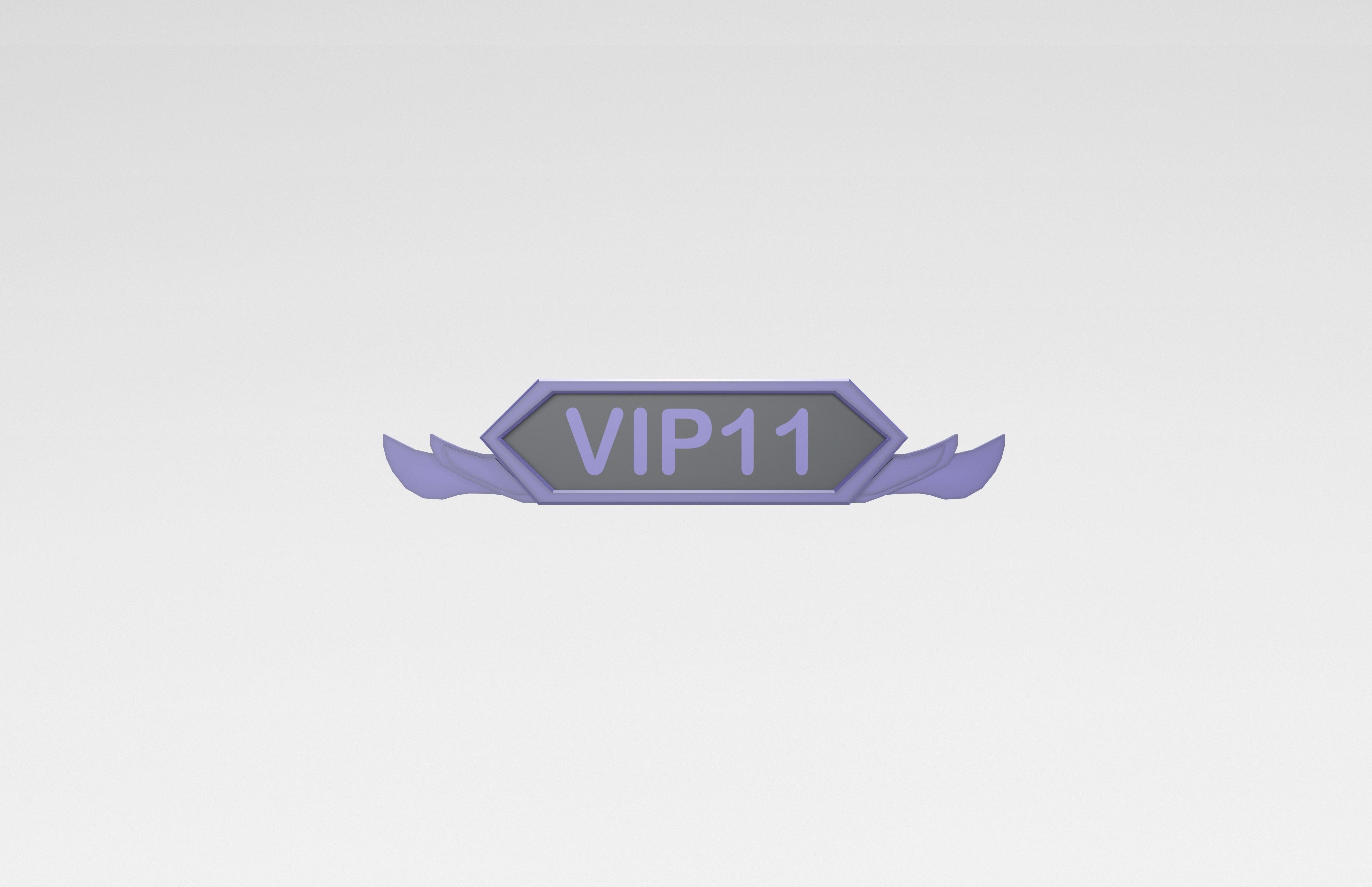 Game VIP Symbol v3 005 Low-poly 3D model_1