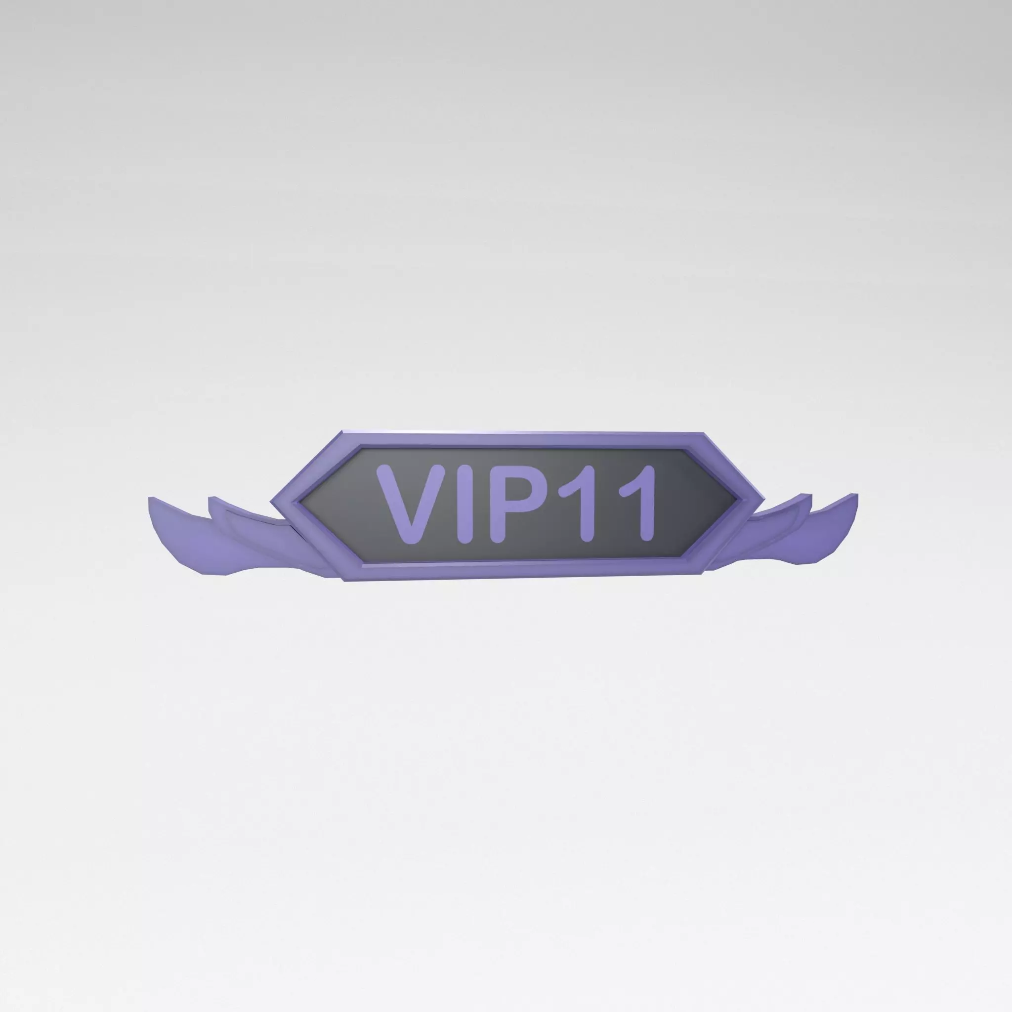 Game VIP Symbol v3 005 Low-poly 3D model_0