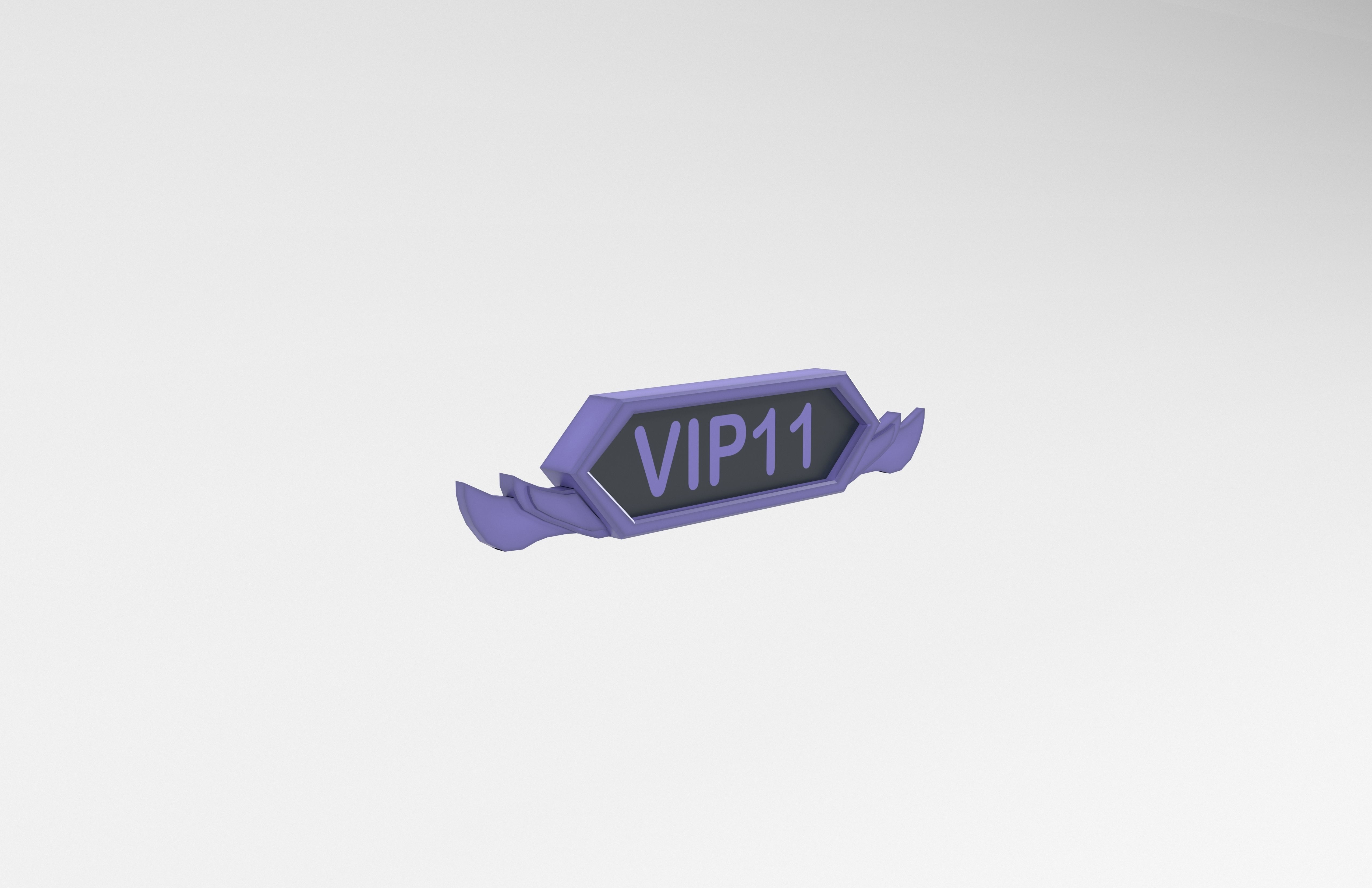 Game VIP Symbol v3 005 Low-poly 3D model_3