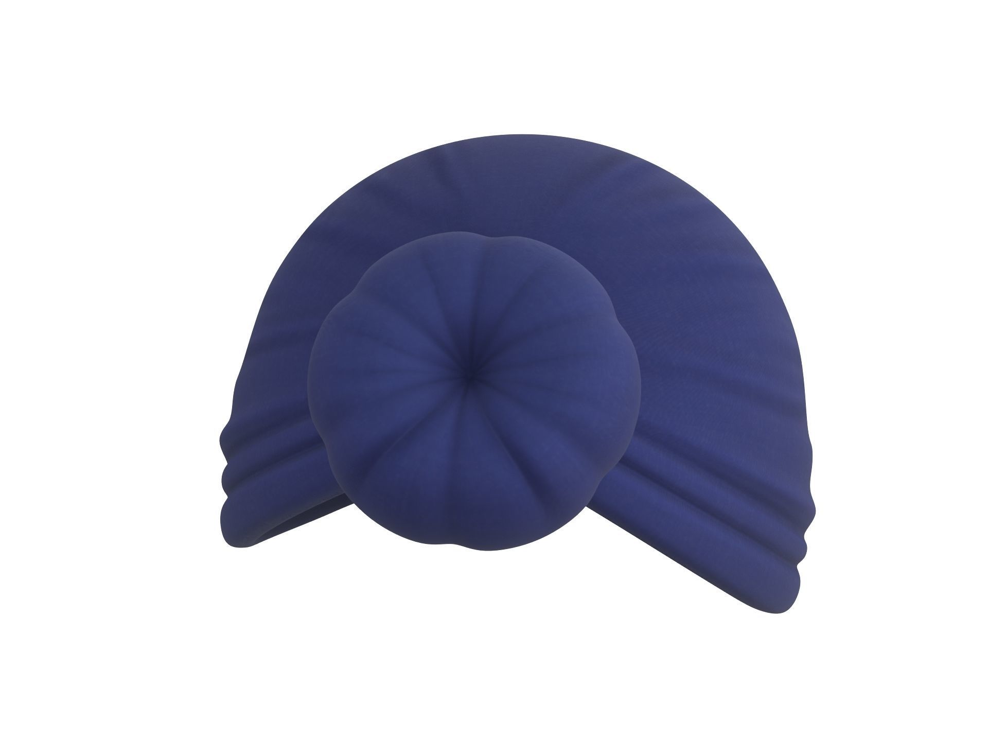 Women Turban Hat 3D model_8