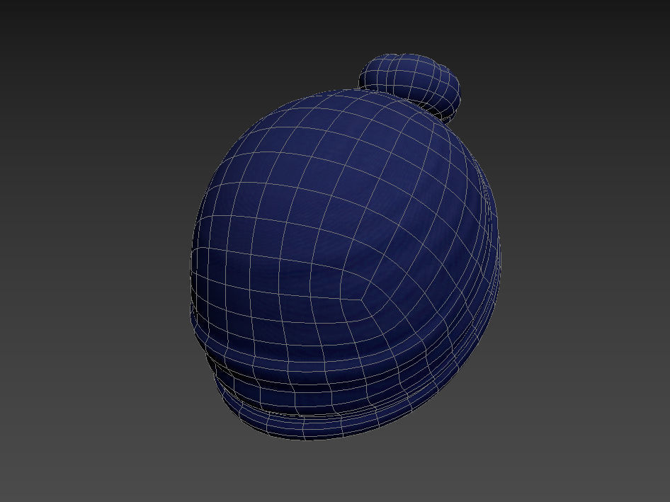 Women Turban Hat 3D model_20