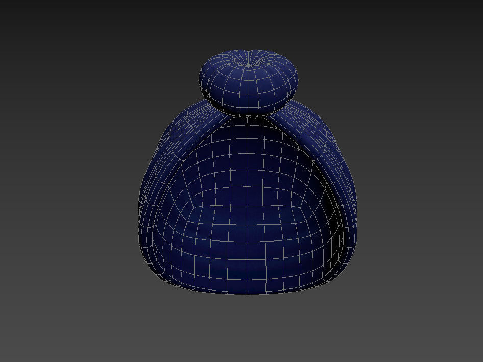 Women Turban Hat 3D model_18