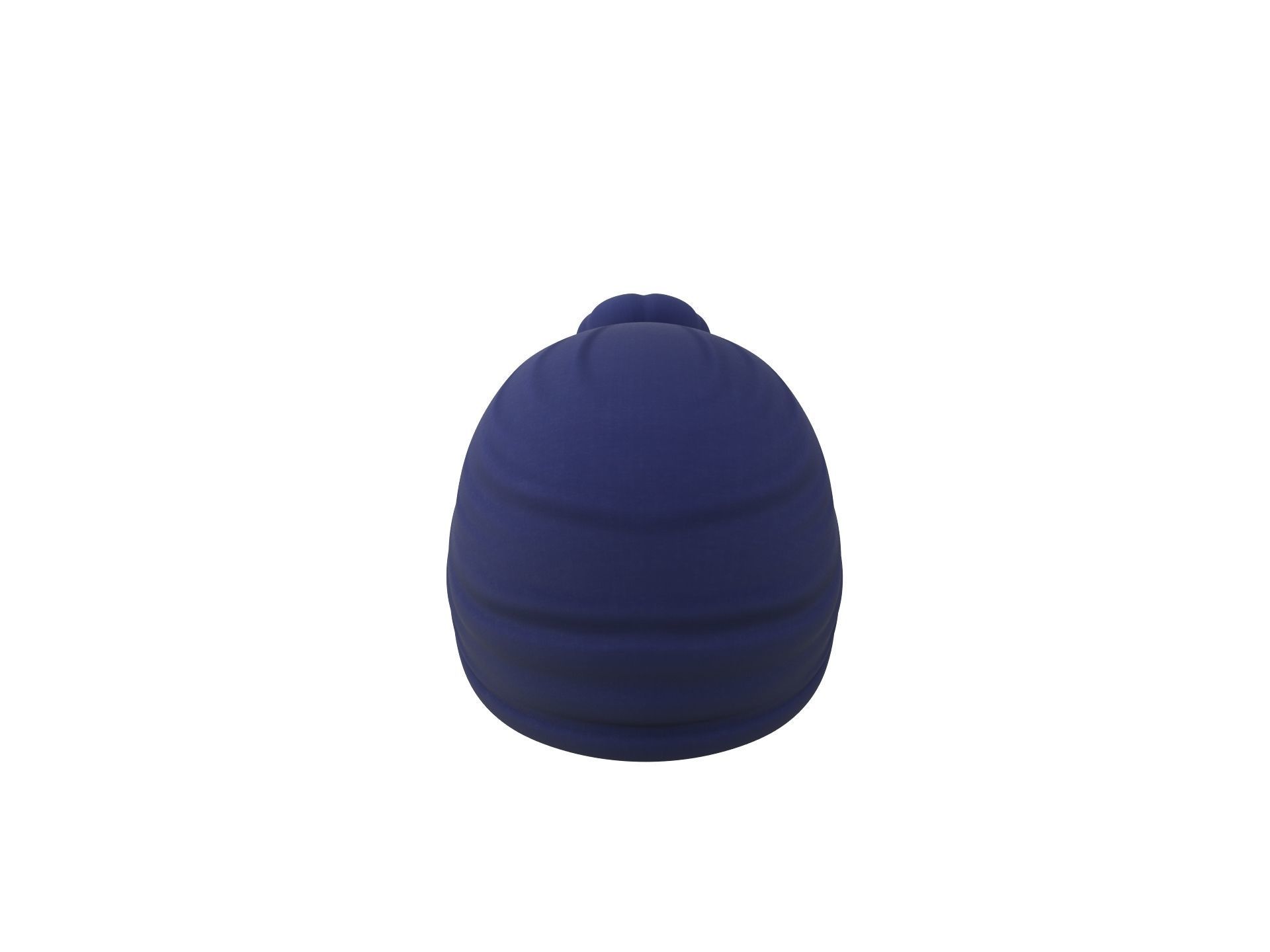 Women Turban Hat 3D model_4
