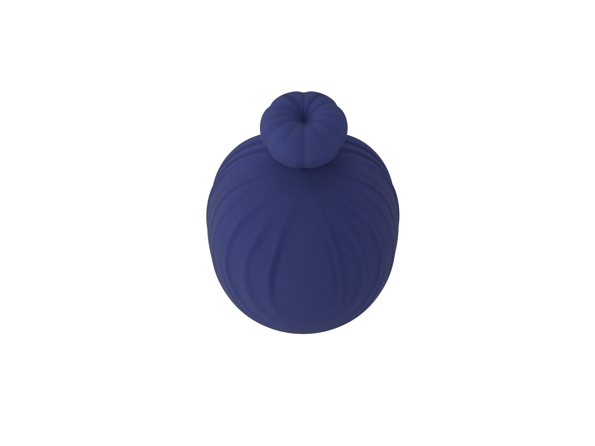 Women Turban Hat 3D model_5