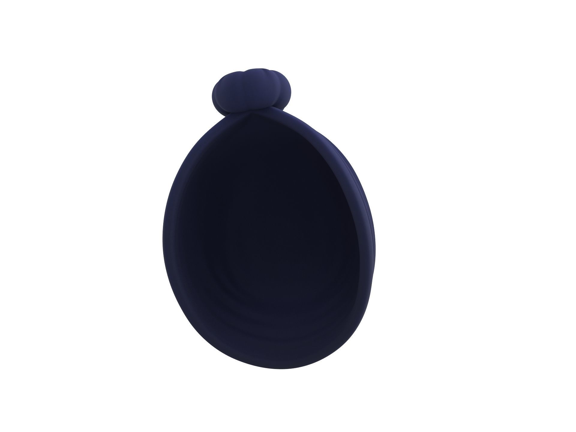 Women Turban Hat 3D model_7