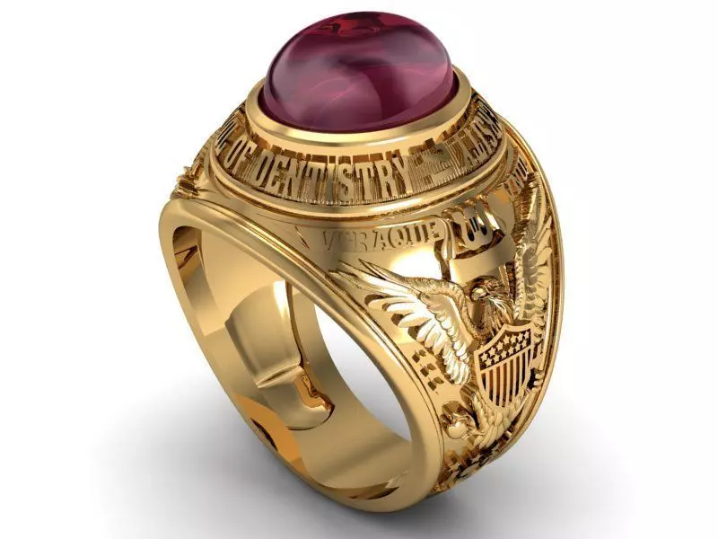 georgetown university class ring 3D model