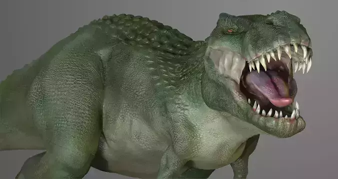 Game Ready Low Poly Dinosaur T-rex