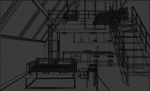 living room Free 3D model_2