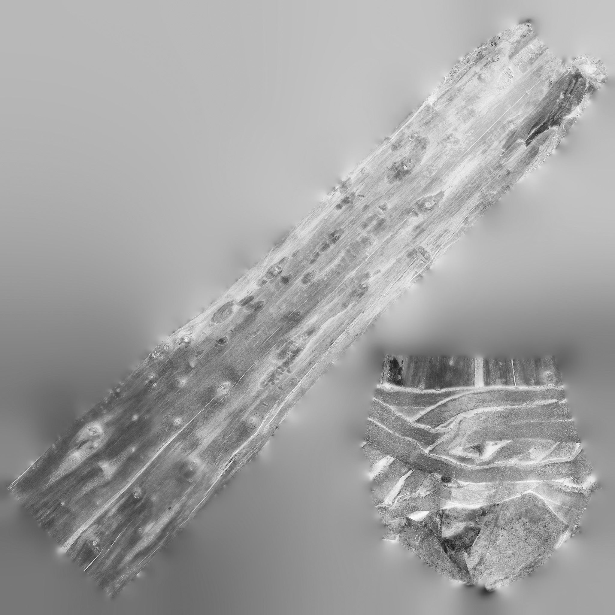  3D Real Primitive Axe Arrow Stone Low-poly 3D model_13