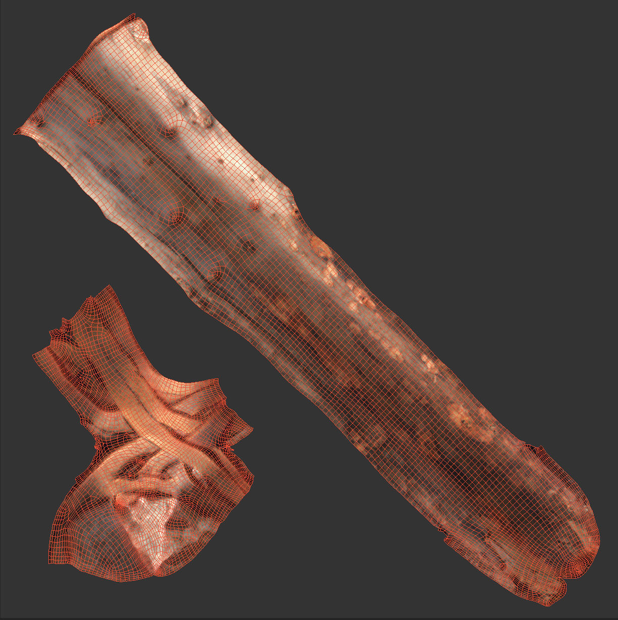 3D Real Primitive Axe Arrow Stone Low-poly 3D model_6