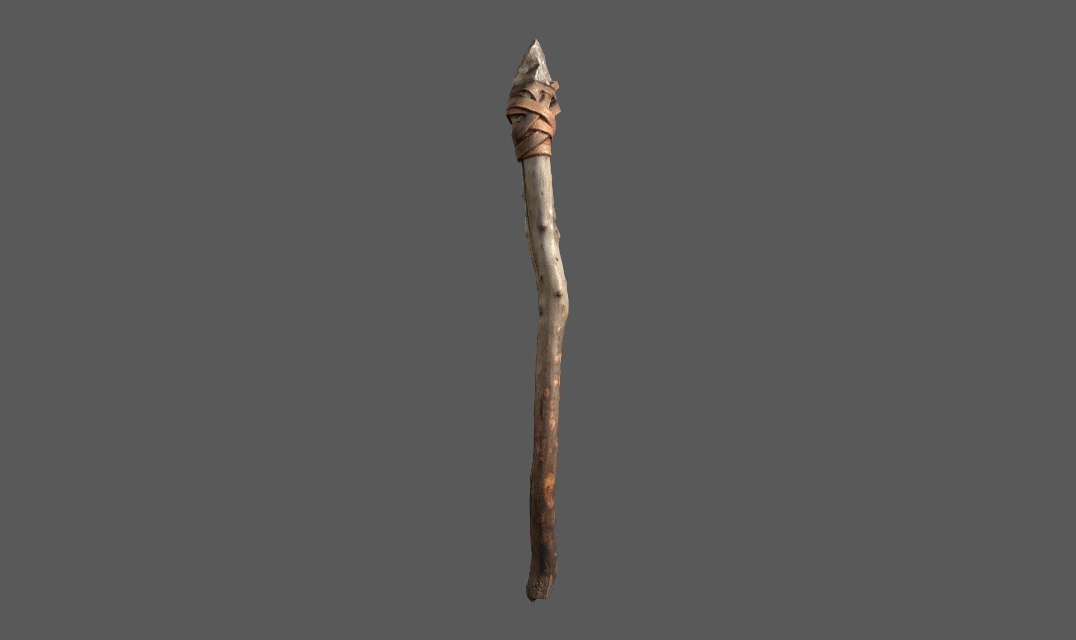  3D Real Primitive Axe Arrow Stone Low-poly 3D model_3