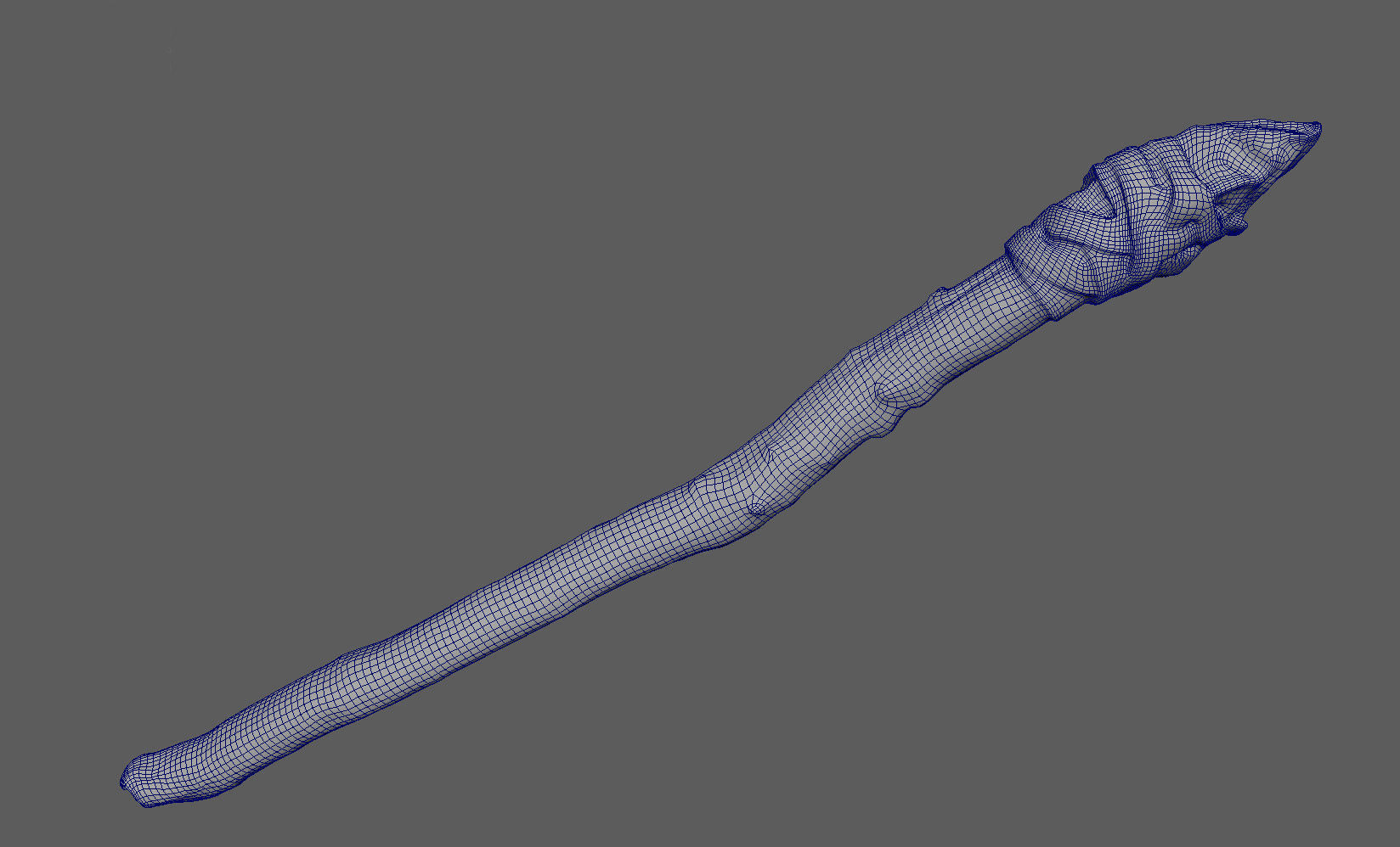  3D Real Primitive Axe Arrow Stone Low-poly 3D model_10