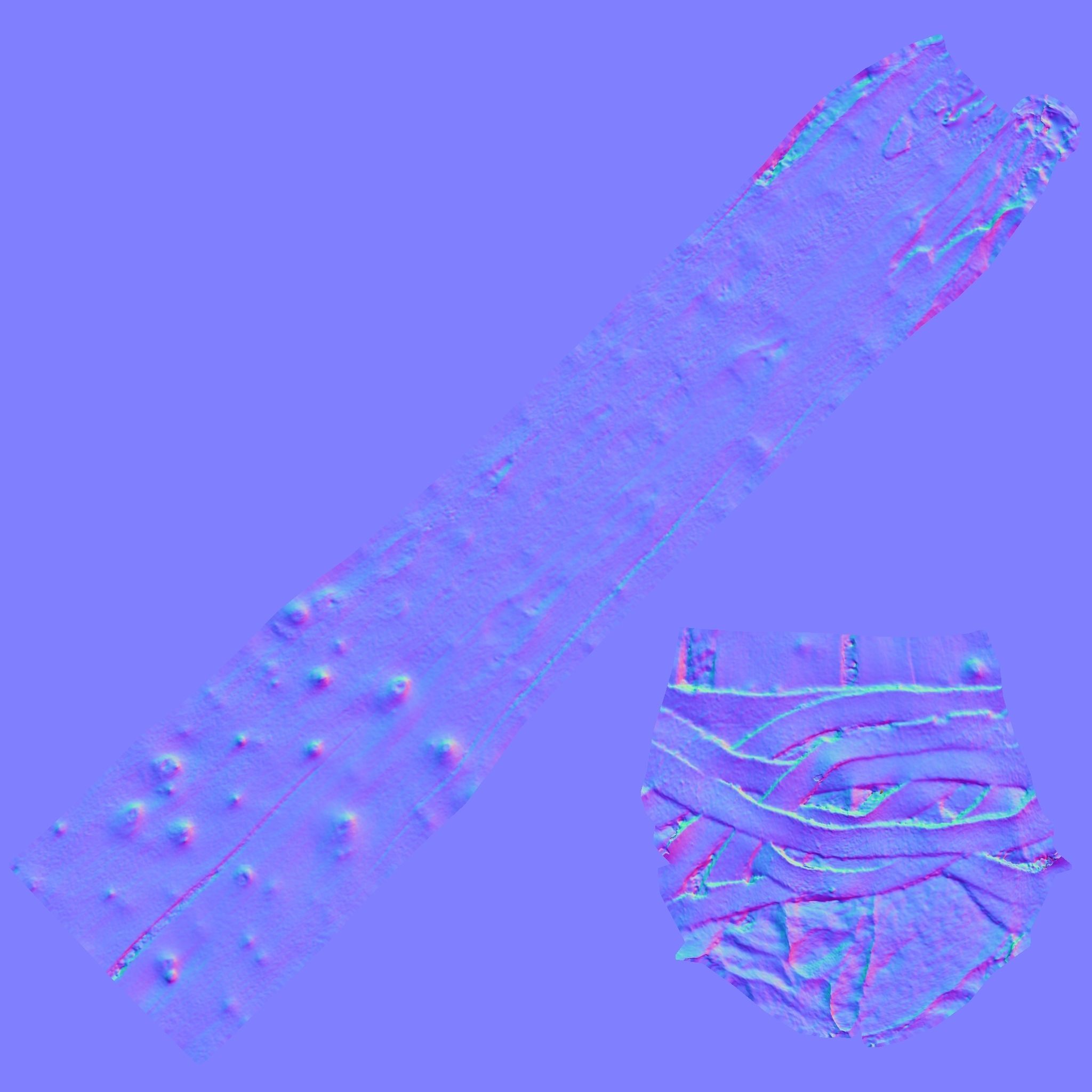  3D Real Primitive Axe Arrow Stone Low-poly 3D model_14