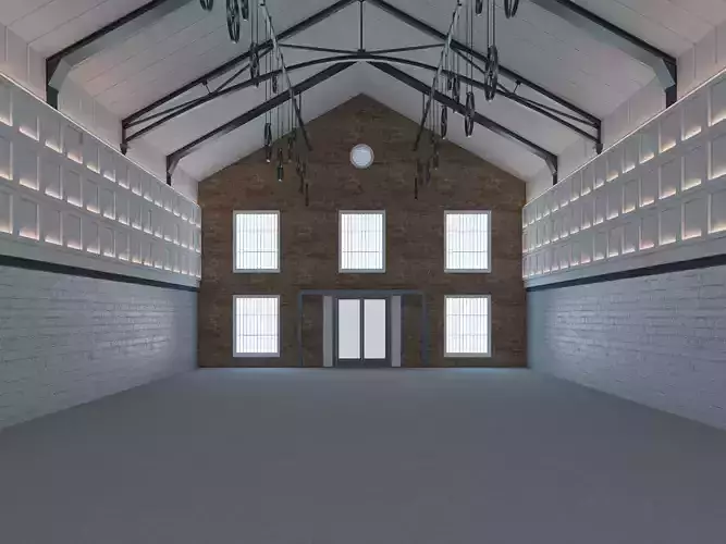 Modern Warehouse interior and exterior 2