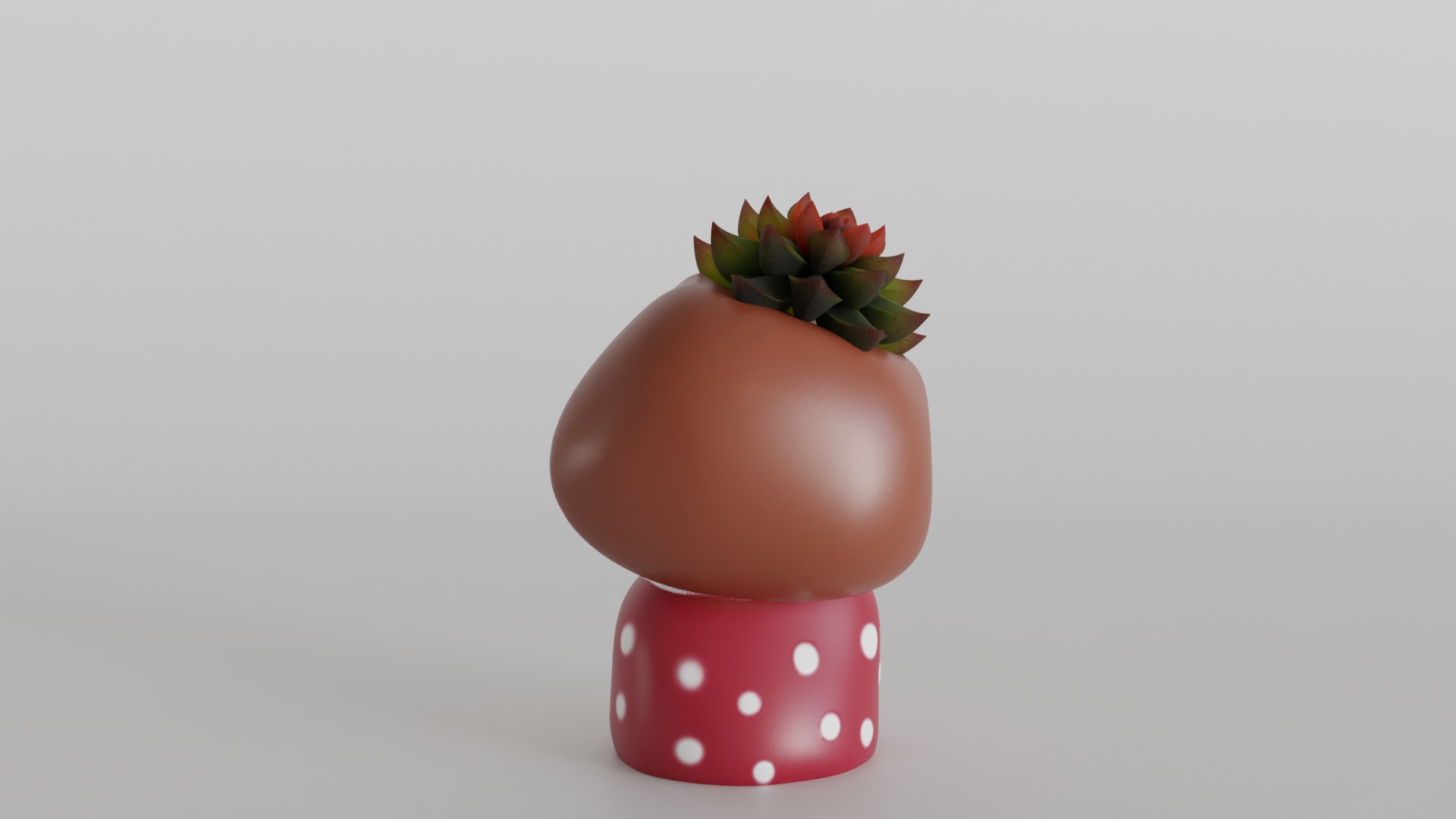Whimsical Girl Planter 3D print model_4