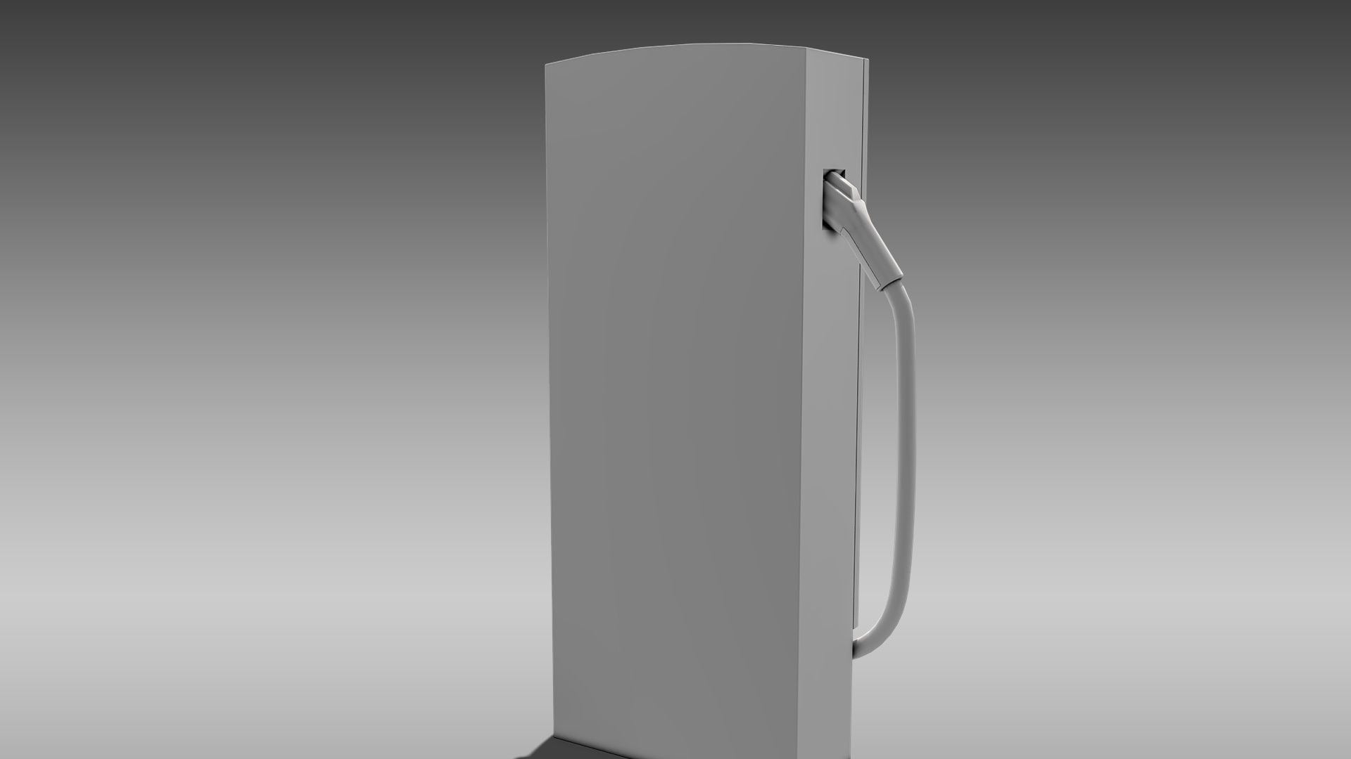 Electric Vehicle Charger Low-poly 3D model_12