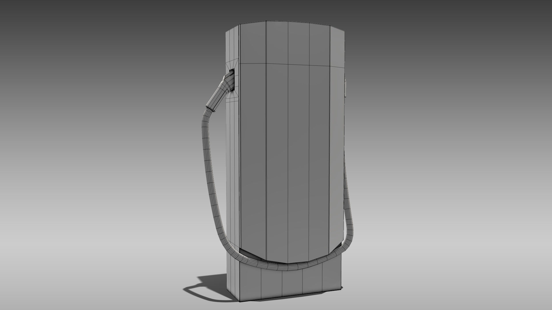 Electric Vehicle Charger Low-poly 3D model_11