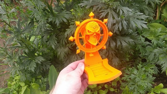 Pirate rudder 3d print Free 3D print model