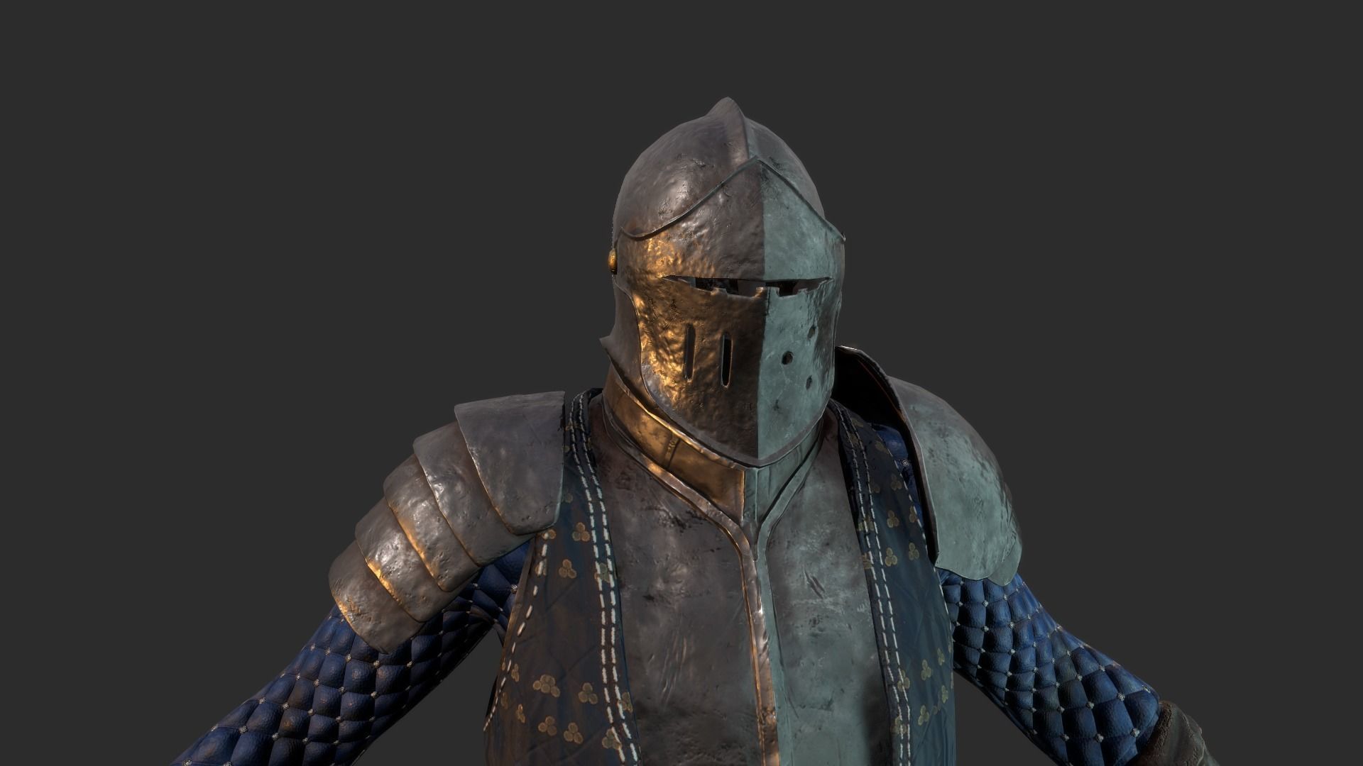 Knight 8 Low-poly 3D model_4