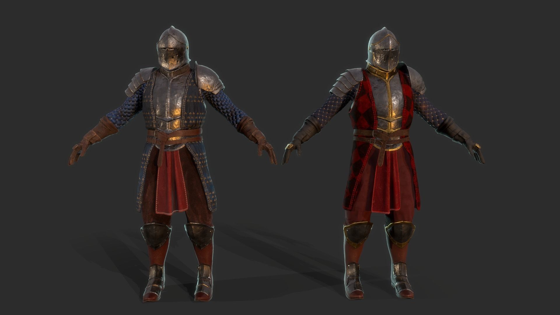 Knight 8 Low-poly 3D model_1