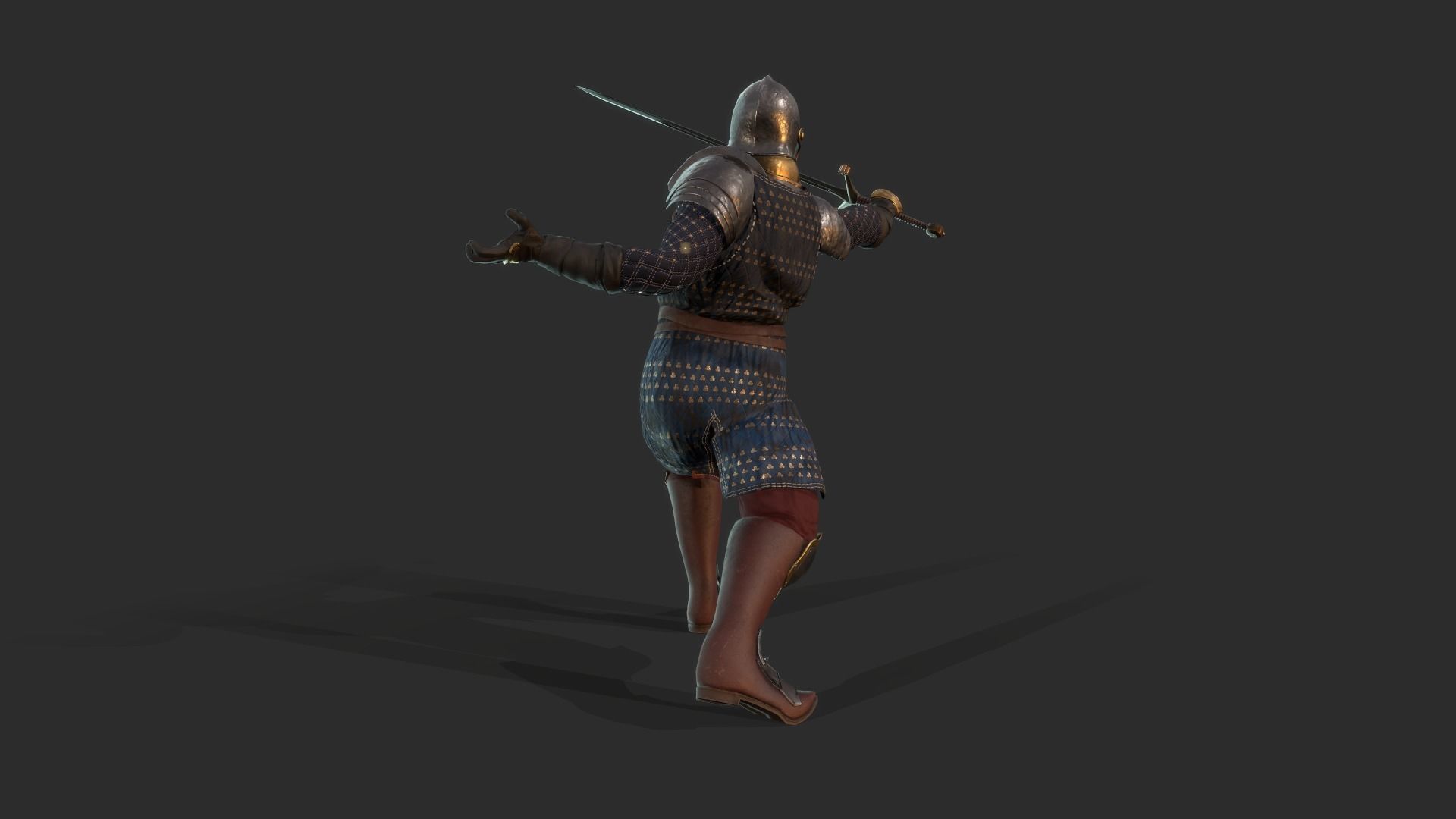 Knight 8 Low-poly 3D model_5