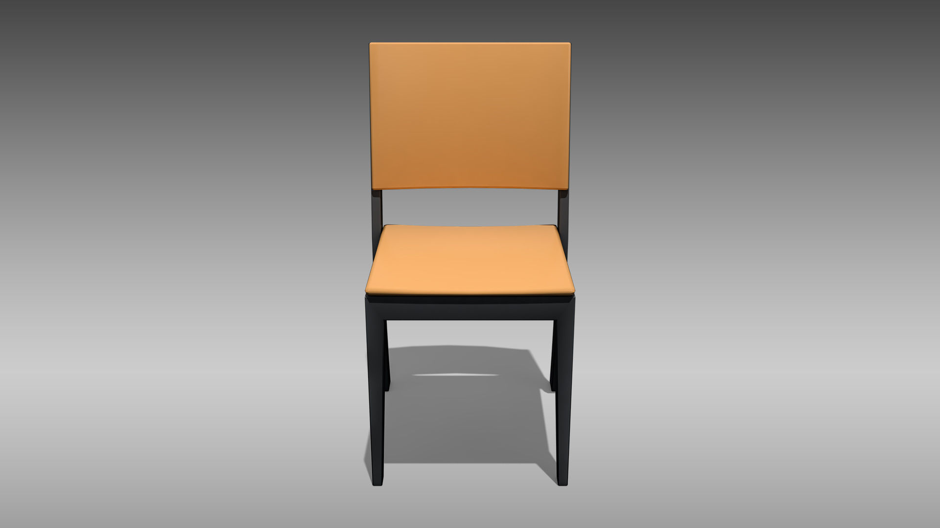 Restaurant Table and Chair Low-poly 3D model_8
