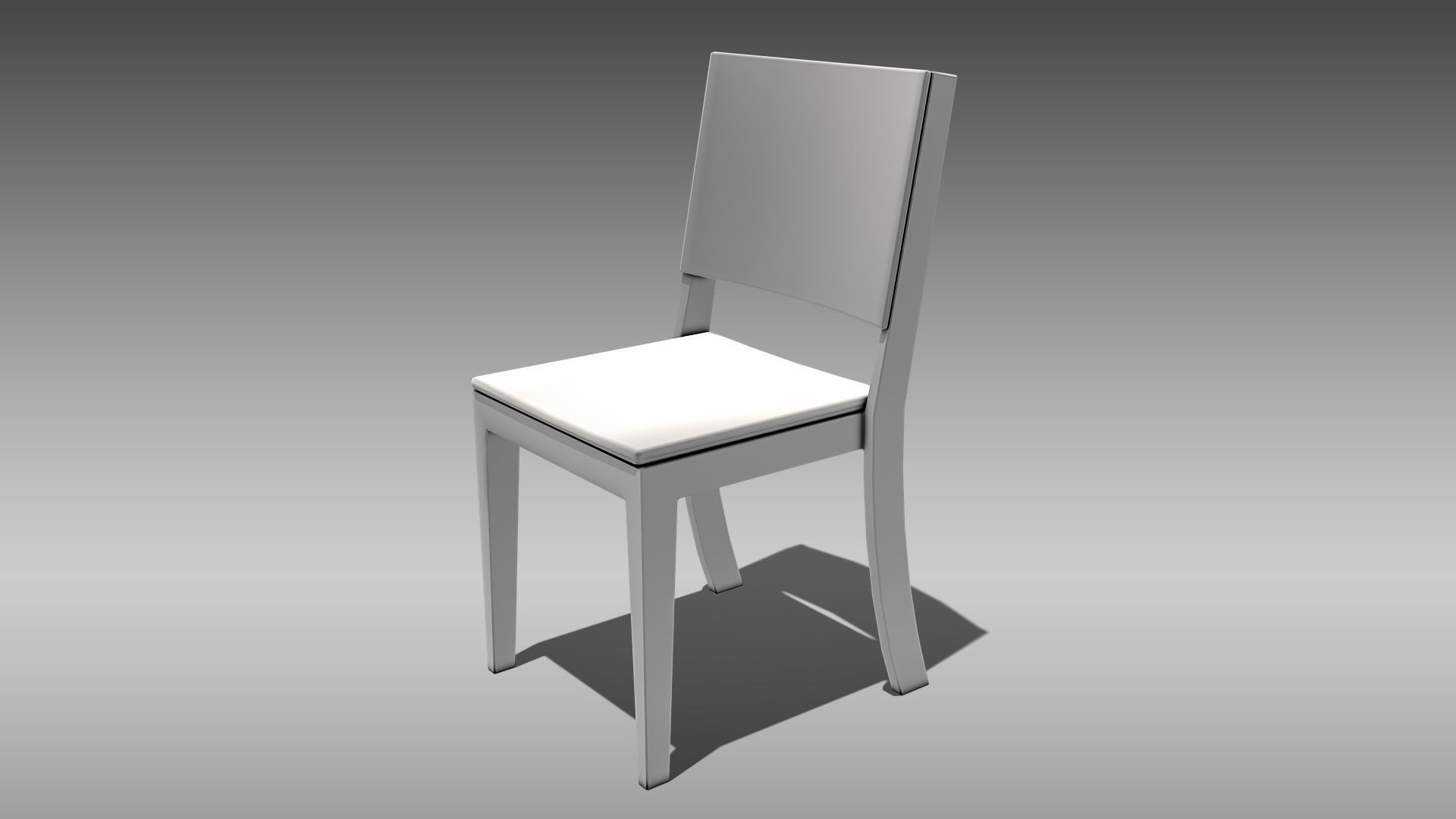 Restaurant Table and Chair Low-poly 3D model_13