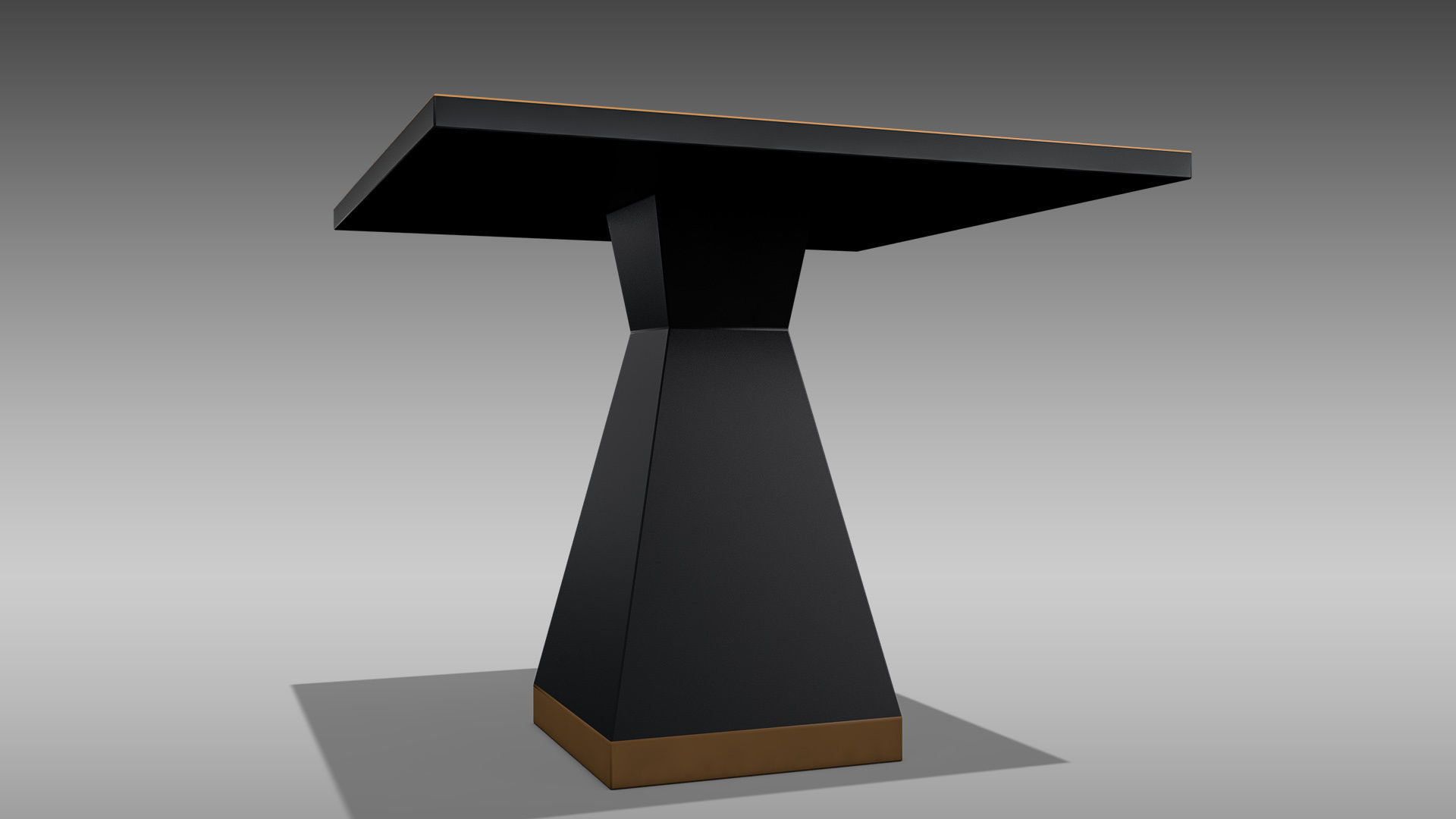 Restaurant Table and Chair Low-poly 3D model_5