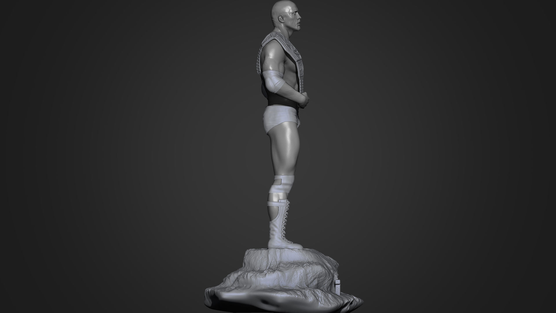 The Rock - Dwayne Johnson 3D Print 3D print model_6