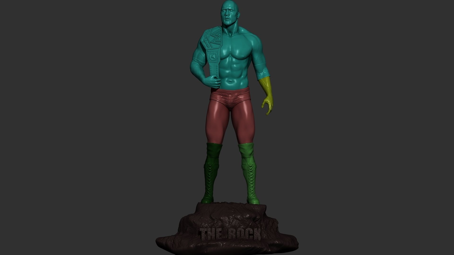 The Rock - Dwayne Johnson 3D Print 3D print model_9