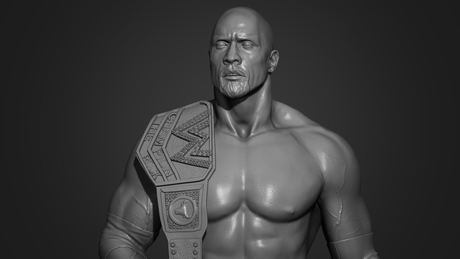 The Rock - Dwayne Johnson 3D Print 3D print model_2