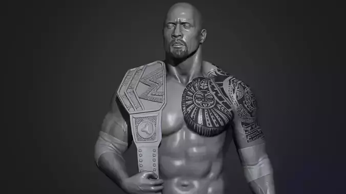 The Rock - Dwayne Johnson 3D Print 3D print model