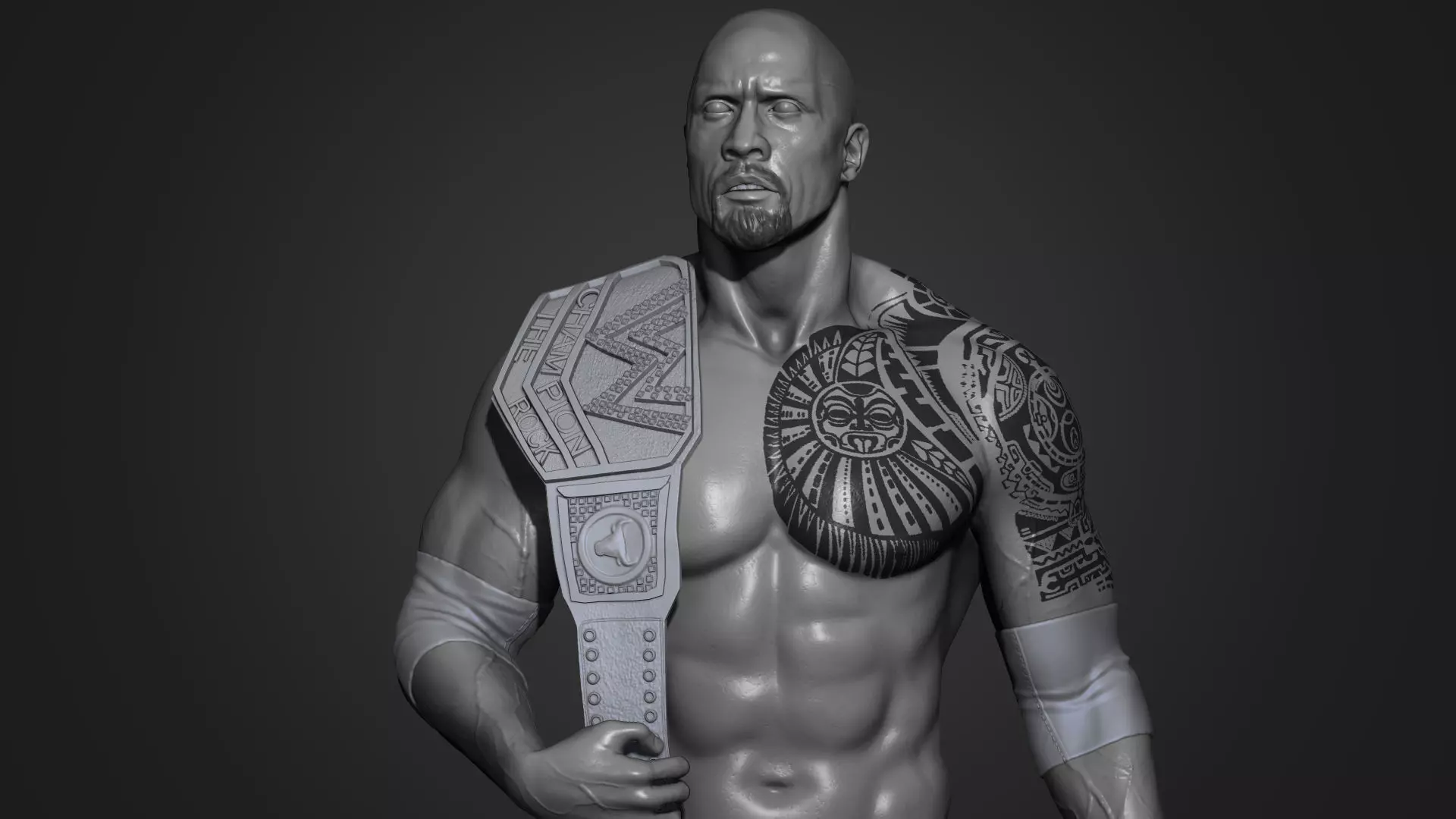 The Rock - Dwayne Johnson 3D Print 3D print model_0