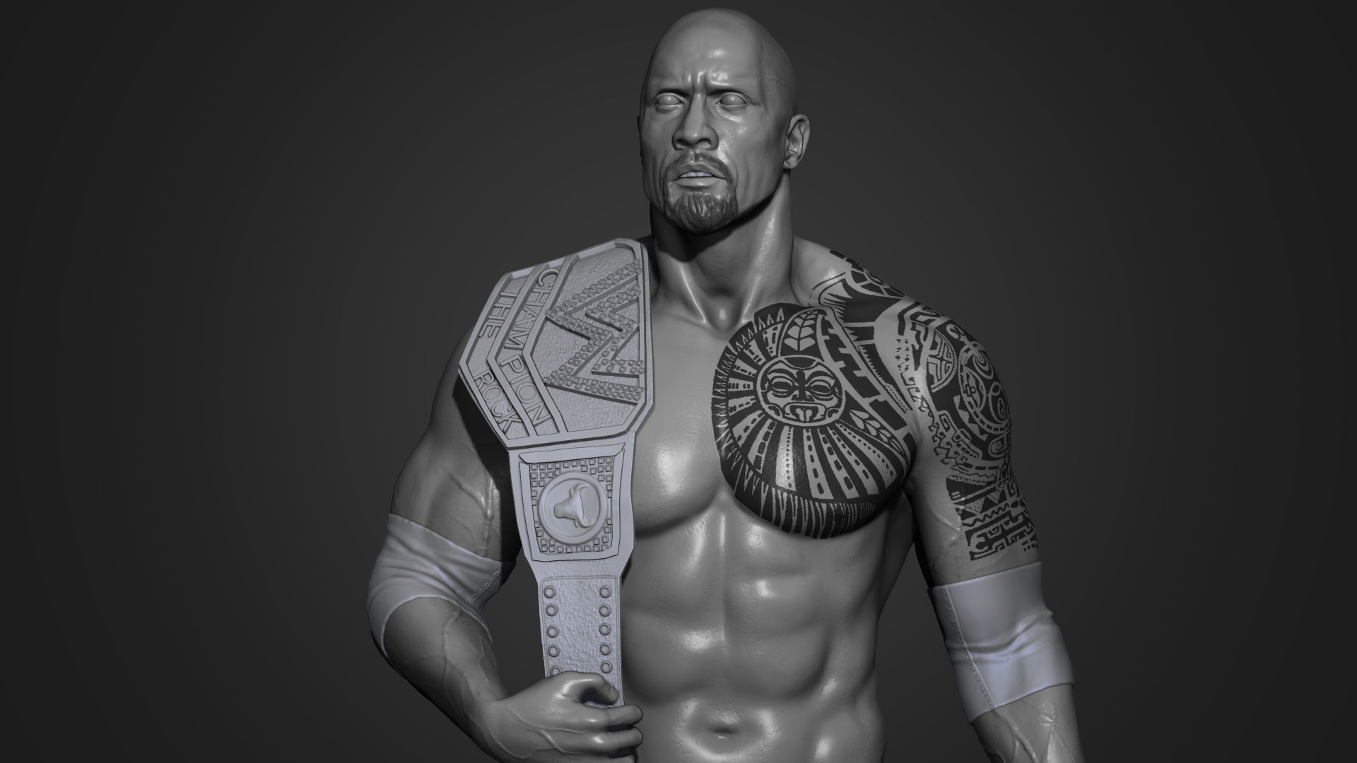 The Rock - Dwayne Johnson 3D Print