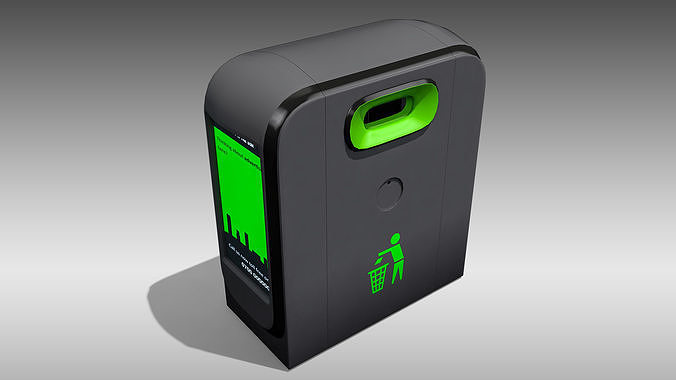 Renew Smart Trash Can Low-poly 3D model
