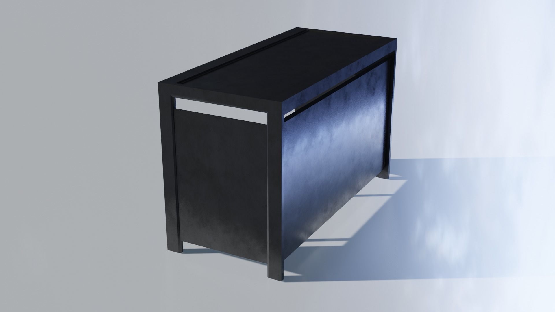 Bus Stop Low-poly 3D model_14