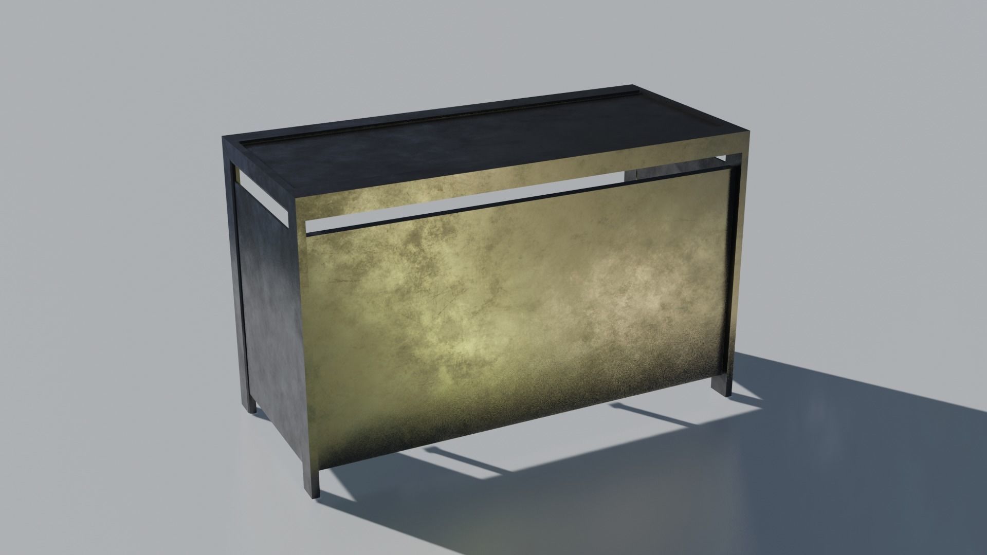 Bus Stop Low-poly 3D model_13