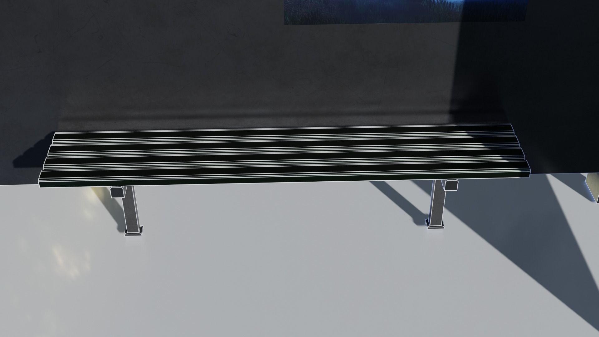 Bus Stop Low-poly 3D model_23