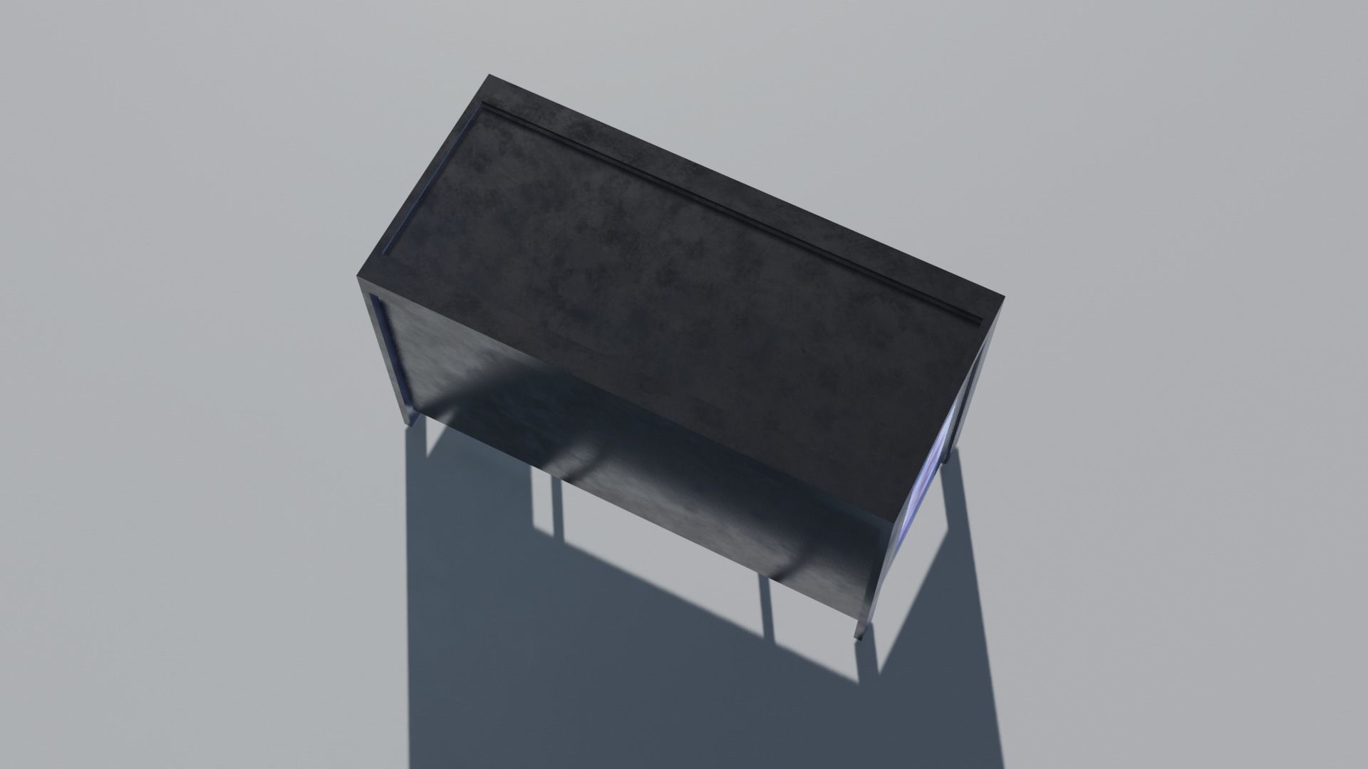 Bus Stop Low-poly 3D model_15