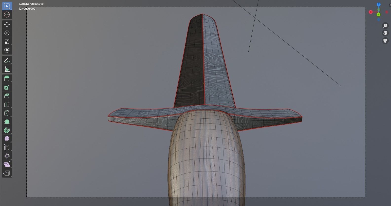 Hunting Sword Low-poly 3D model_8