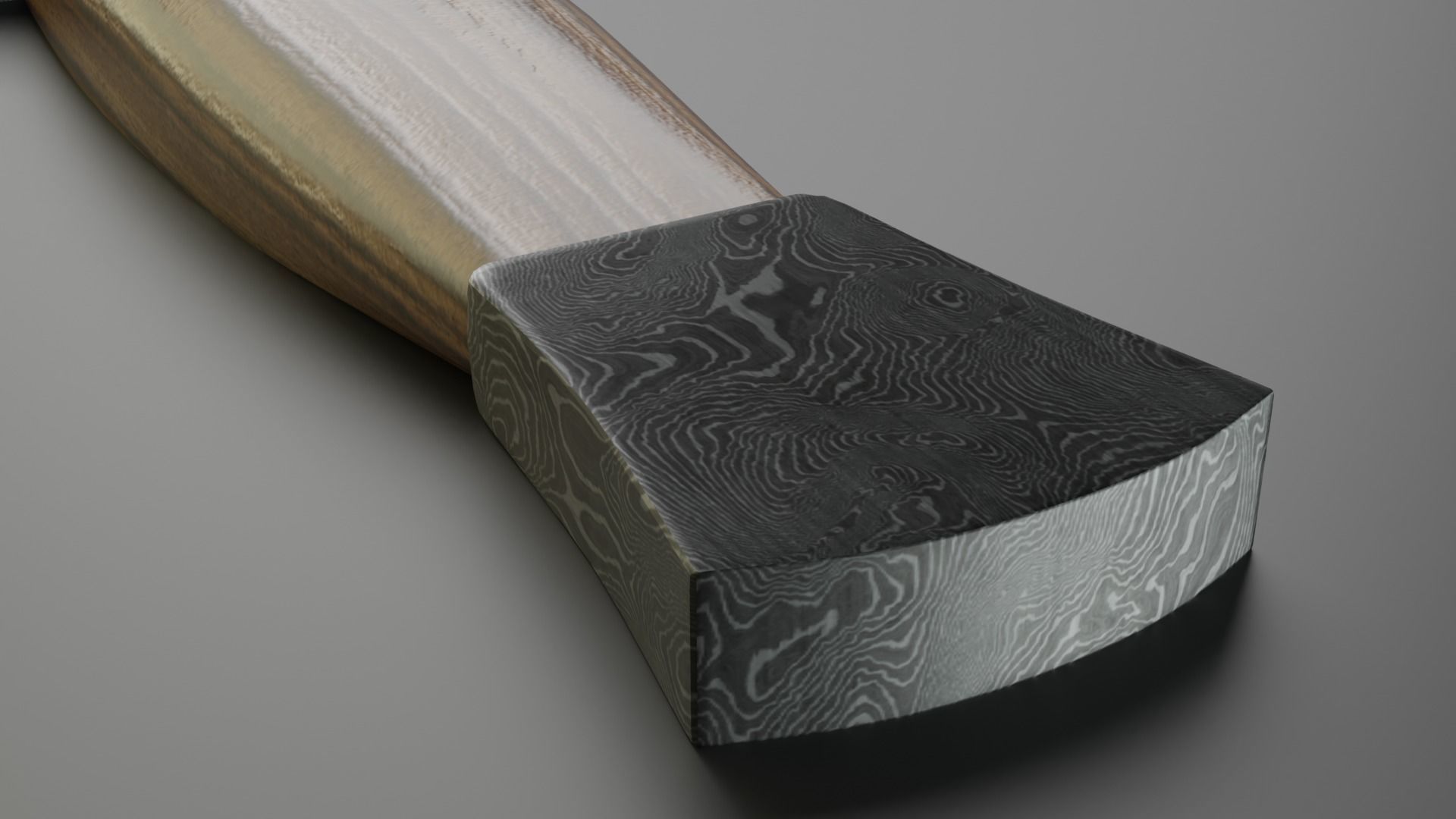 Hunting Sword Low-poly 3D model_4