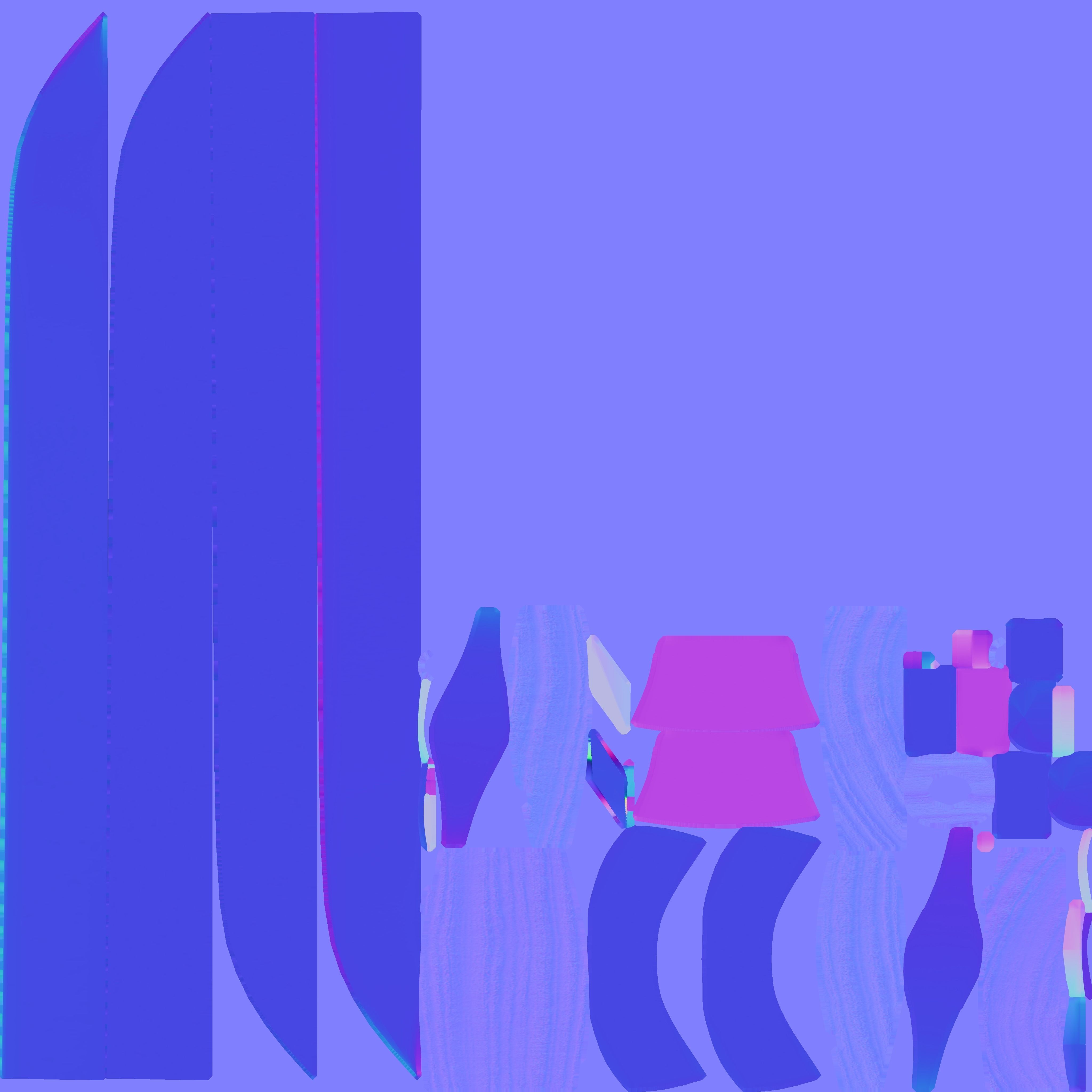 Hunting Sword Low-poly 3D model_20